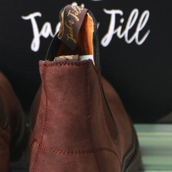 Jack 'n Jill Chelsea Brown Suede Boots Size 10 Never Worn - Picture 7 of 12